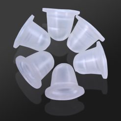 100PCS Soft Microblading Tattoo Ink Cup Cap Pigment Silicone Holder Container S L For Permanent Makeup