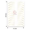 1PC Premium White Silicone Practice Skin Double Side Gold Printed Ombre Practice Pad for Eyebrow Microblading 3