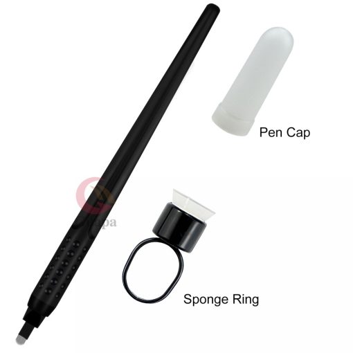 3PCS Lot 18U Disposable Microblading Pen Semi Permanent Makeup Eyebrow Tattoo Pen with Nano U Blade 3