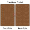Dark Brown Silicone Practice Skin Permanent Makeup Training Latex Sheet both Side Print with Brows and