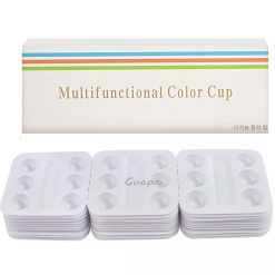 Tattoo Ink Tray 30pcs box Disposable White Plastic Pigment Tray Color Palette Holder Adhesive ink Tray