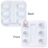 Tattoo Ink Tray 30pcs box Disposable White Plastic Pigment Tray Color Palette Holder Adhesive ink Tray 4