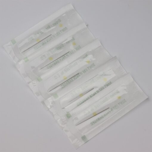 0 35 35mm Disposable Sterilized Professional Tattoo needles 1RL 3RL for Tattoo Eyebrow Pen Marble Collection 2