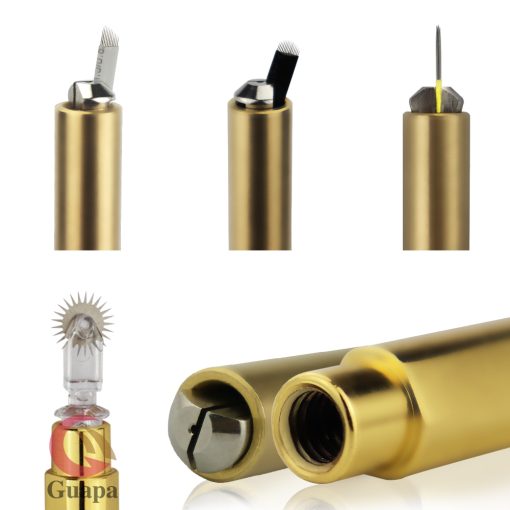 1 2 5 10pcs Microblading Universal Holder Gold Shading Tebori Permanent Makeup Needle Handmade Handle Tool 4