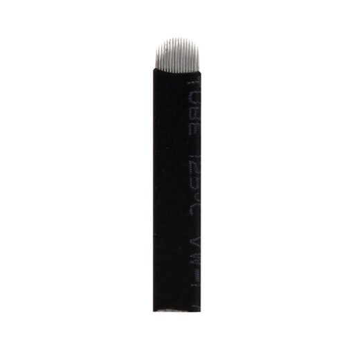 100Pcs Microblading Needles Flex 15U 16U 18U Black 0 20mm Blade for Microblading Embroidery Pen Pernement 3