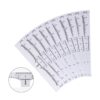 100pcs Microblading Disposable Accurate Ruler Permanent Makeup Tebori Eyebrow Shaping Tools Tattoo Measurement Rulers Sticker 1