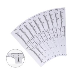 100pcs Microblading Disposable Accurate Ruler Permanent Makeup Tebori Eyebrow Shaping Tools Tattoo Measurement Rulers Sticker 1