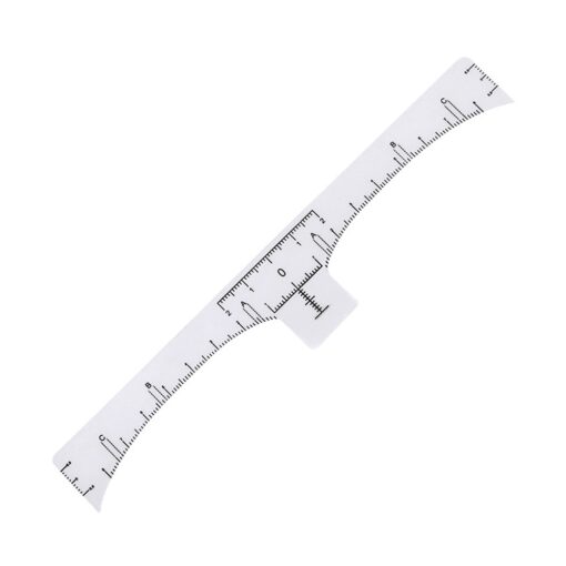 100pcs Microblading Disposable Accurate Ruler Permanent Makeup Tebori Eyebrow Shaping Tools Tattoo Measurement Rulers Sticker 4