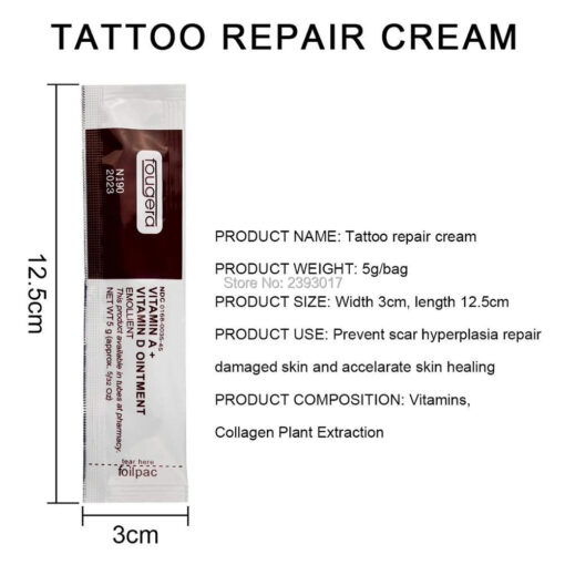 10pcs Vitamin Ointment A D Anti Scar Tattoo Aftercare Cream Permanent Makeup Tattoo Repair Gel For 6