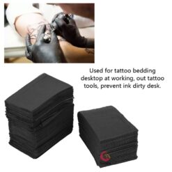 125pcs Black Pink Disposable Tattoo Clean Pad Tattoo Table Cover Clean Pad Patient Dental Napkins Tattoo 1