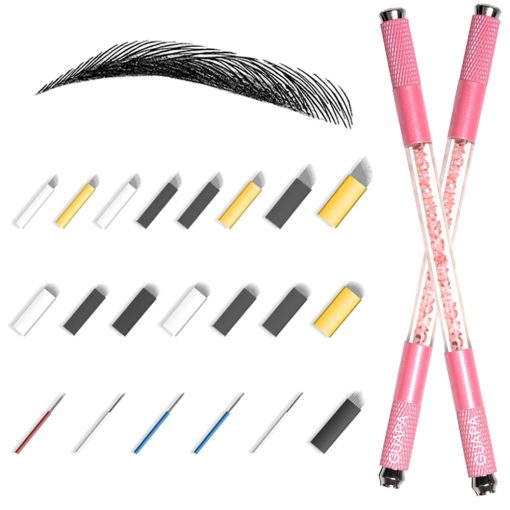 1PC Microblading Supplies Double Sided Embroidery Eyebrow Hand Tools Manual Tattoo Pen for Permanent Makeup Supplies 1