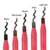 1PC Quality Waterproof Microblading Pencil Duckbill Eyebrow Shaping Brow Long Lasting Pencil with Brush 2