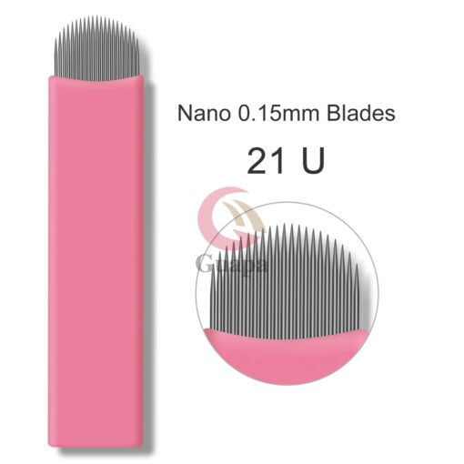 200pcs Nano Microblading Needles 0 15MM Tattoo Eyebrow Blades Microblade Embroidery Agulha Nano Needles For 3D 5