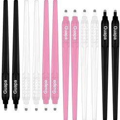 2023 New Sterilized Permanent Makeup Eyebrow Tattoo Tools 0 18mm Disposable Microblading pen with U Blades