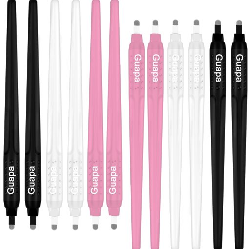 2023 New Sterilized Permanent Makeup Eyebrow Tattoo Tools 0 18mm Disposable Microblading pen with U Blades