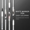 2PCS Eyebrow Marker Pen Tattoo Accessories Microblading Surgical Skin Permanent Make up Supplies White Surgical Scribe 3