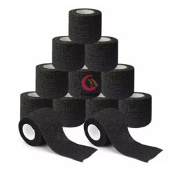 5 10 15 20 Black Tattoo Grip Bandage Cover Wraps Tape Nonwoven Waterproof Self Adhesive Finger