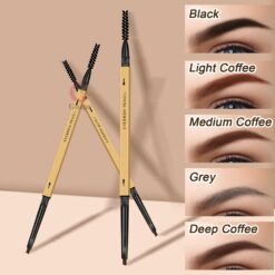5 Colors Cosmetics Eyebrow Pencil Female Makeup Waterproof Double Headed Long Lasting Microblading Eye Brow Pencil