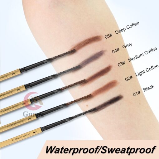 5 Colors Cosmetics Eyebrow Pencil Female Makeup Waterproof Double Headed Long Lasting Microblading Eye Brow Pencil 3