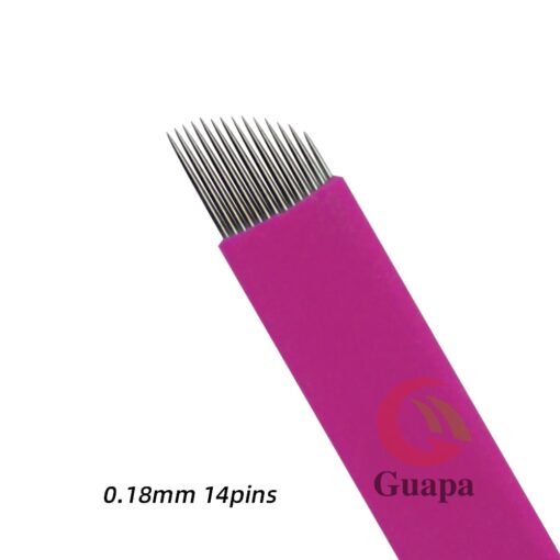 500pcs 0 18mm Lamina Tebori Flex Microblading 12 14 16 18 U shape Tattoo needles for 3