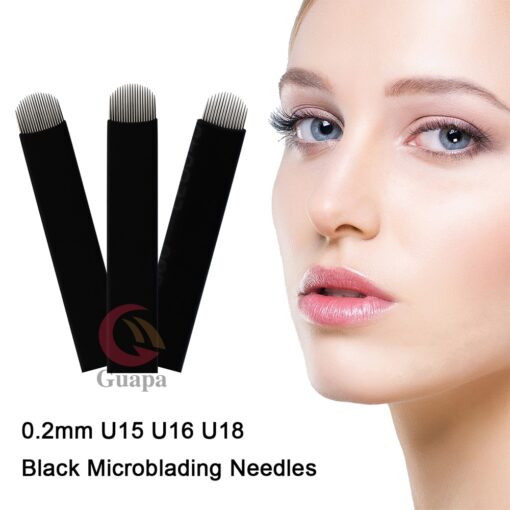 500pcs Flex 0 20mm Nano blades microblading needles Permanent Makeup Eyebrow Tattoo Needle Blade Microblade 3D 2