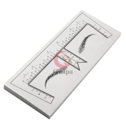50pcs lot Eyebrow Stencils Shaping Disposable Eyebrow Ruler with Brow Shape Eyebrow Ruler Sticker for Permanent