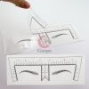 50pcs lot Eyebrow Stencils Shaping Disposable Eyebrow Ruler with Brow Shape Eyebrow Ruler Sticker for Permanent 4