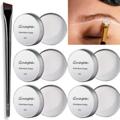 5PCS Professional White Brow Paste Permanent Makeup Microblading Mapping Paste Eyebrow Shaping Brow Tinting Tool Kit