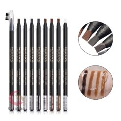 5PCS Waterproof Eyebrow Pencil Pull Cord Peel off Brow Pencil for Marking Outlining Tattoo Makeup and 1