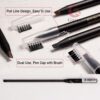 5PCS Waterproof Eyebrow Pencil Pull Cord Peel off Brow Pencil for Marking Outlining Tattoo Makeup and 3