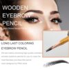 6PCS Black Eyebrow Pencil Microblading Long Last Color Brows Line Design Pen with Accurate Scale For 5