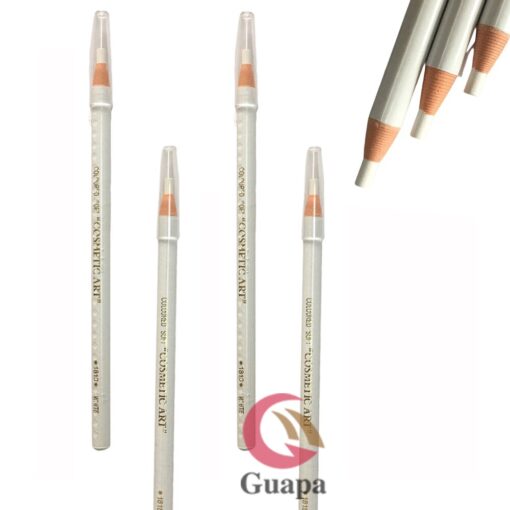 6PCS White Eyebrow Pencil Waterproof Microblading Eyebrow Pencil Peel off Water Resistant Permanent Makeup Position Tools 4