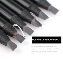 Black Brown Eyebrow Pencil Cosmetic Pen Brush for Brows Eyeliner Natural Long Lasting Tattoo Tint Waterproof 1