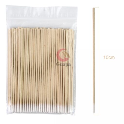 Disposable Cotton Swab Lint Free Micro Brushes Wood Cotton Buds Swabs Microblading Eyebrow Stick Eyelash Extension 5