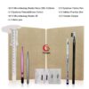 Microblading Kit Tattoo Eyebrow Tebori Pen with Blades Eyebrows Ruler Practice Skin Microblading Supplies for Beginner 5