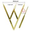 Microblading Supplies Eyebrow Caliper Ruler Permanent Makeup Accessories Eyebrow Stencil Golden Ratio Tattoo Measuring Tools 1