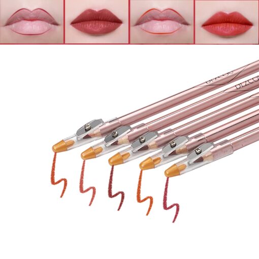 New Waterproof Tattoo Permanent Makeup Lip Pencil Microblading Red Lip contour Pencil with Sharpener for Comestic