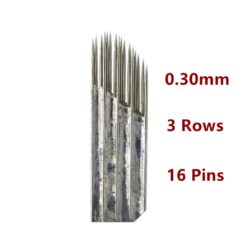 Newest Triangle 3 rows Line 16Pin Needle Permanent Eyebrow Shading Line Makeup Needle Blades For Tebori 1