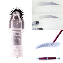 Newest disposable roller microblading needle tattoo eyebrows fog embroidery pin fit for permanent makeup micro manual 1