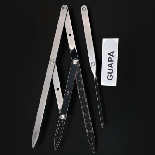 Premium Stainless Steel Permanent Makeup Eyebrow Tattoo Microblading Shaping Ruler Golden Ratio Calipers Divider 2