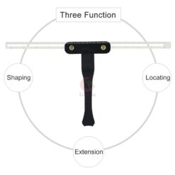 Professional Stencil Ruler DIY Reusable Three point Balance Positioning Kit Caliper for Eyebrows Measuring 1