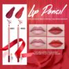 Waterproof Universal Makeup Wooden Manual Tool Beauty Comestic Red Color Lip Pencil with Sharpener for Microblading 4